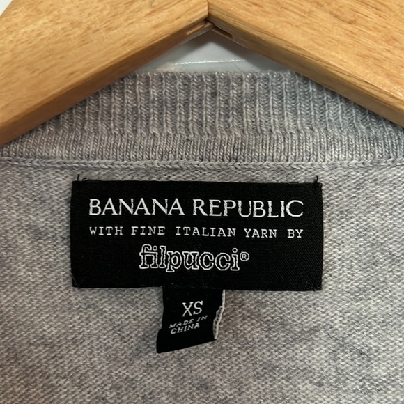 Banana Republic Cuff Crew Neck Cashmere Merino wool by Flipucci Sweater XS - Picture 4 of 6